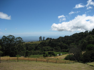 View from Vulcan Baru park entrance. Boquete, Panama