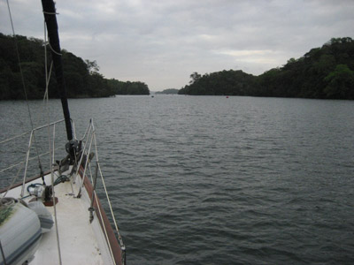 Banana Cut. Gatun Lake. Panama Canal