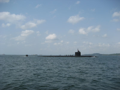US Submarine. Panama Canal