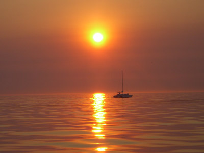 Sunset on Bahia Todos Santos, Baja California Norte, Mexico