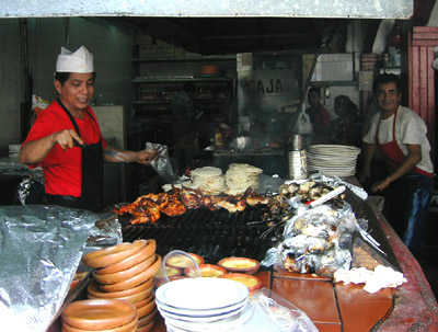 Mexican style bbq chicken, Acapulco, Guerrero, Mexico