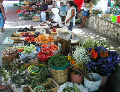 Vegtable Market, Puerto Escondido, Oaxaca, Mexico