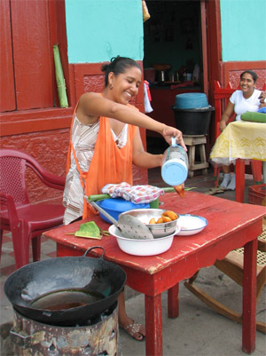 Street food stall. Granada, Nicaragua
