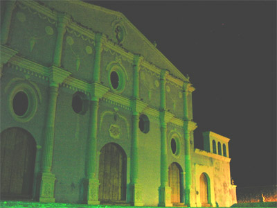 Colonial church at night. Granada Nicaragua