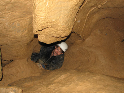 Joshua emerges from the hole