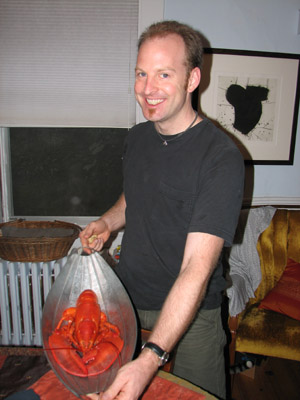 Kerstin Gilg with Maine Lobster