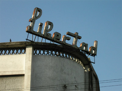 Libertad Sign. San Salvador, El Salvador