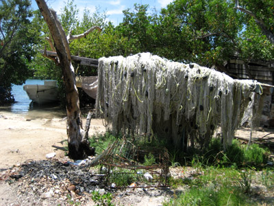 fishing nets. Isla Mujeres, Mexico