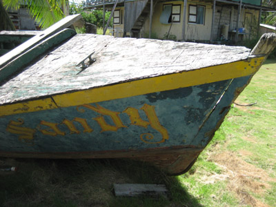 Old boat. Isla Providencia, Colombia