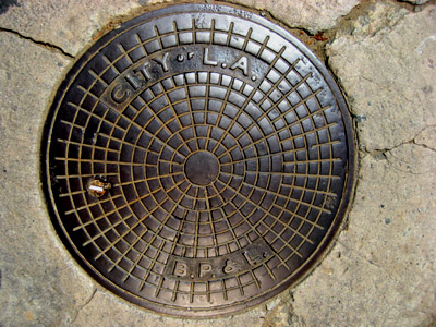 Manhole. Los Angeles, California