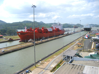 miraflores locks. Panama Canal