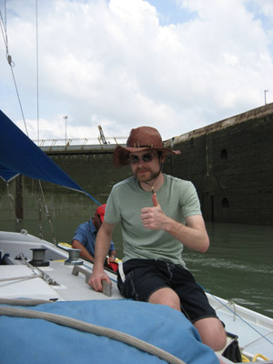 Ben says we're ready. Pedro Miguel Locks. Panama Canal