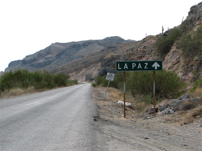 Road Sign to La Paz