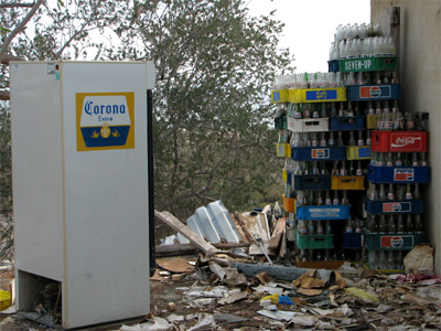 abandoned bottles