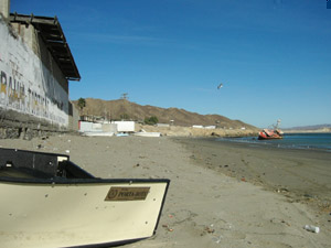 The beach at Turtle Bay, Baja California Sur, Mexico