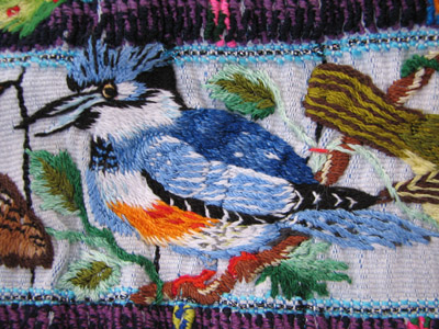 Guatemalan Bird Embroidery Huipil